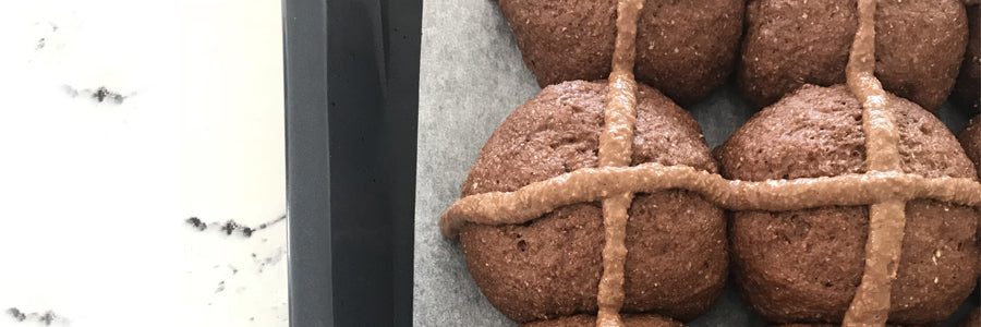 Chocolate Hot Cross Buns