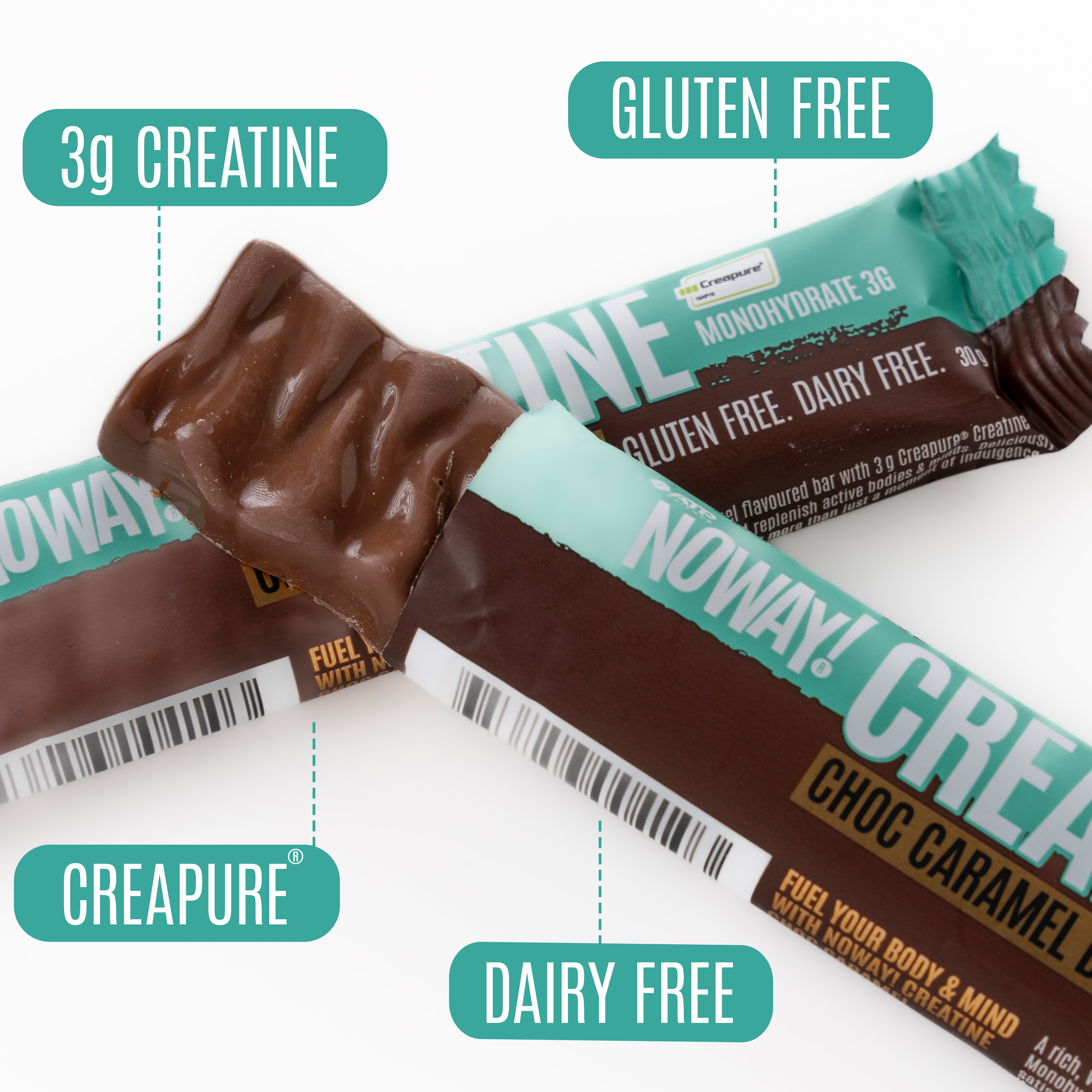 NOWAY!® Creatine Choc Bar - Caramel
