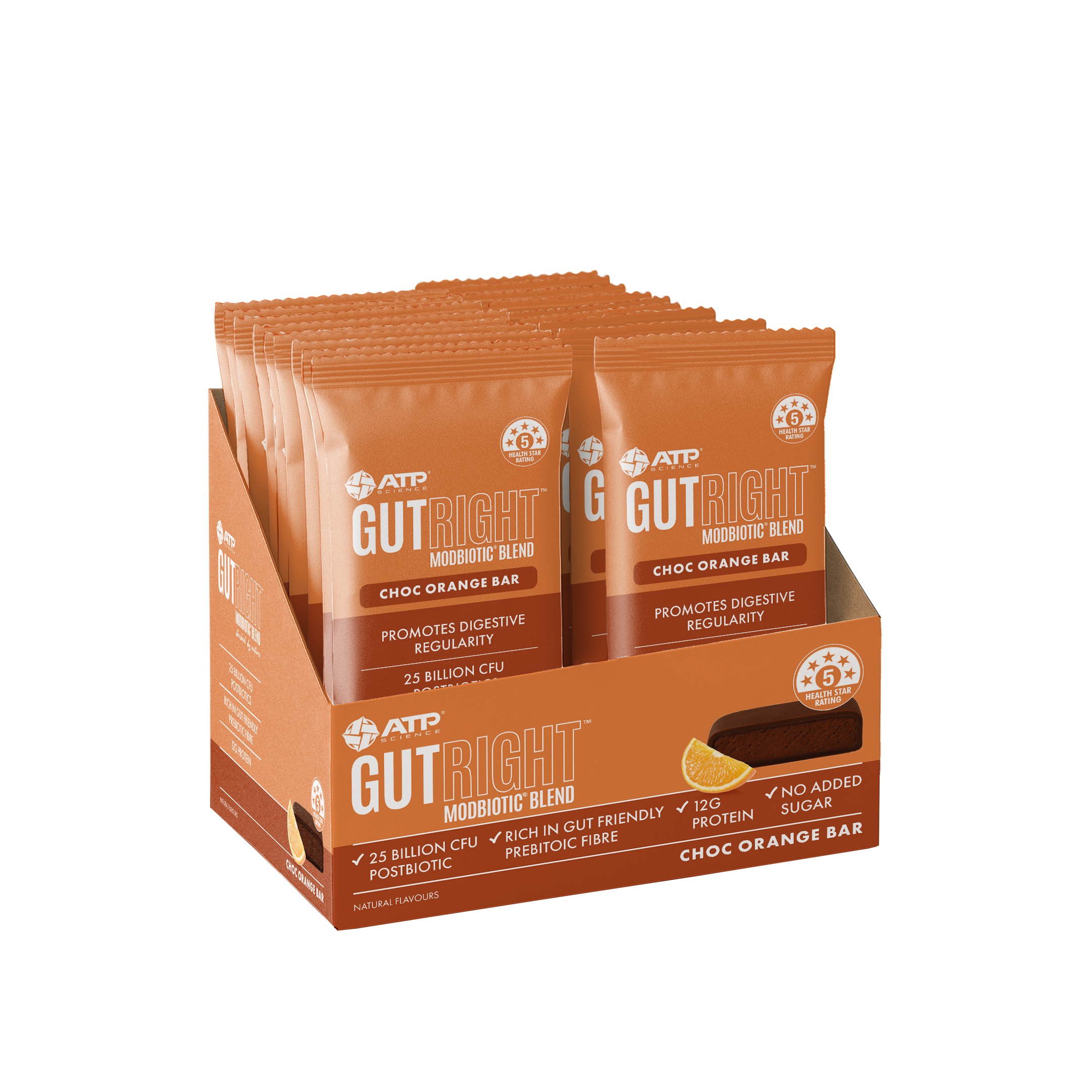 Gutright™ Bar Box of 18 - Choc Orange