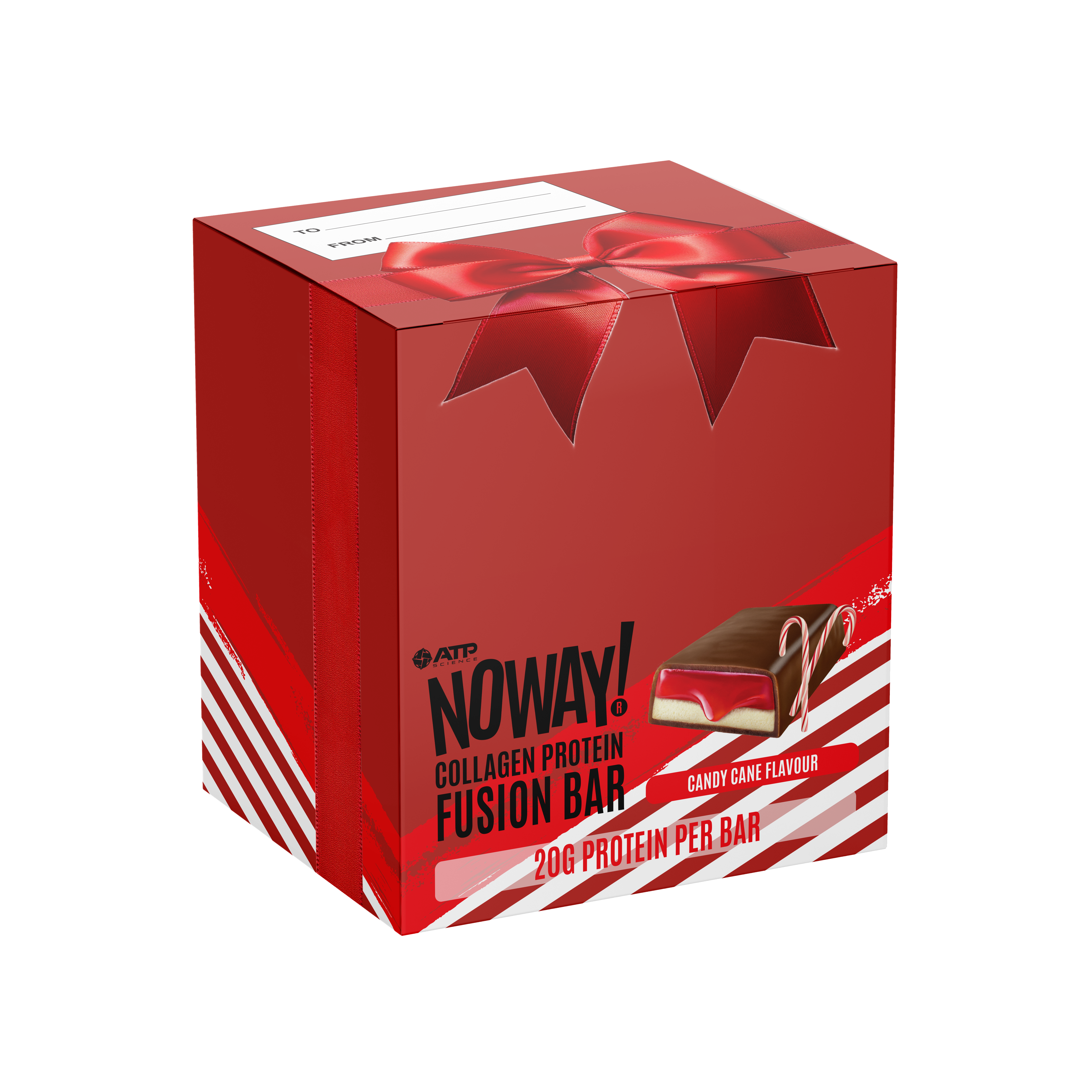 NOWAY!® Collagen Fusion Bar Box of 8 - Mint Candy Cane