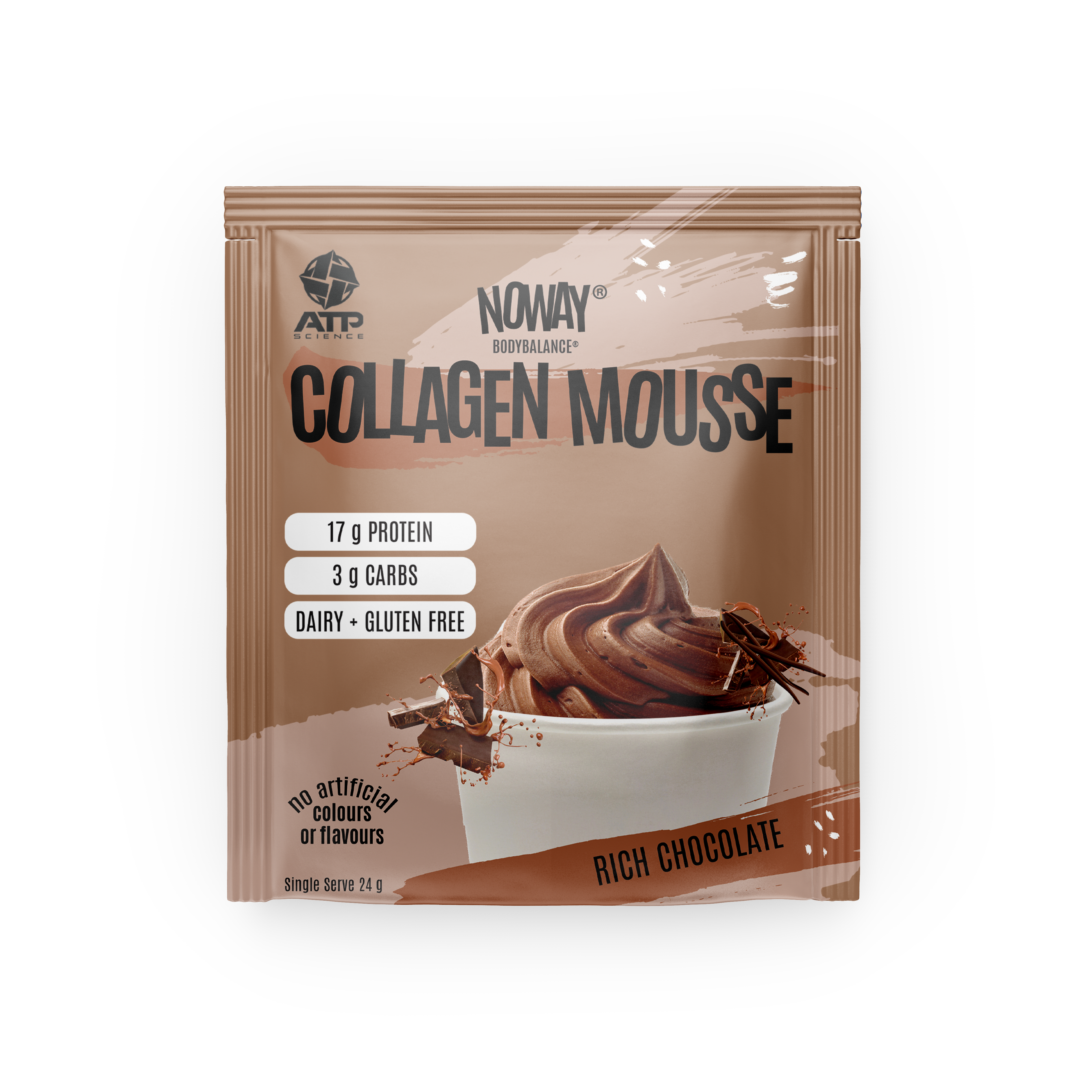 NOWAY!® Collagen Mousse Single Sachets - Rich Chocolate