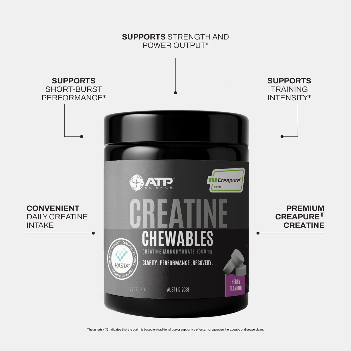 Creatine Creapure® Chewables - Berry