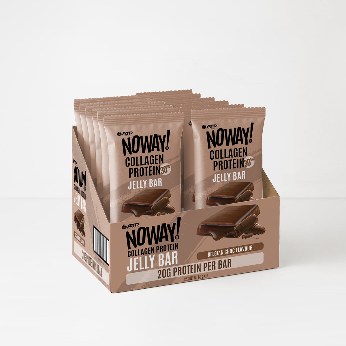 NOWAY!® Collagen Jelly Bar Box of 12 - Belgian Choc
