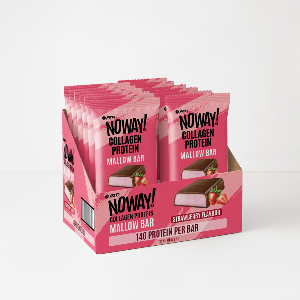 NOWAY!® Collagen Marshmallow Bar Box of 12 - Strawberry