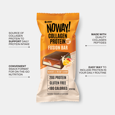 NOWAY!® Collagen Fusion Bar Box of 12 - Mangoes & Cream