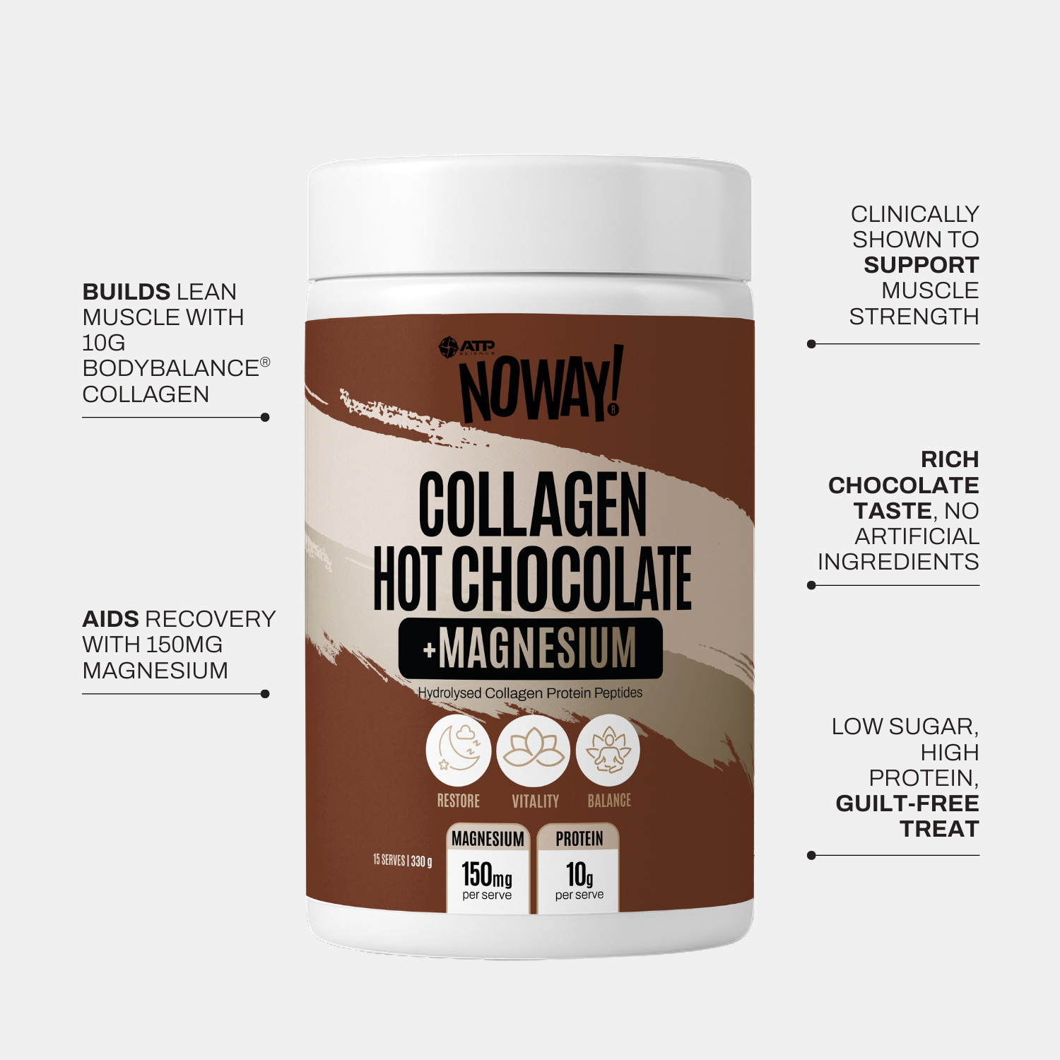 NOWAY!® Hot Chocolate - Chocolate 330g