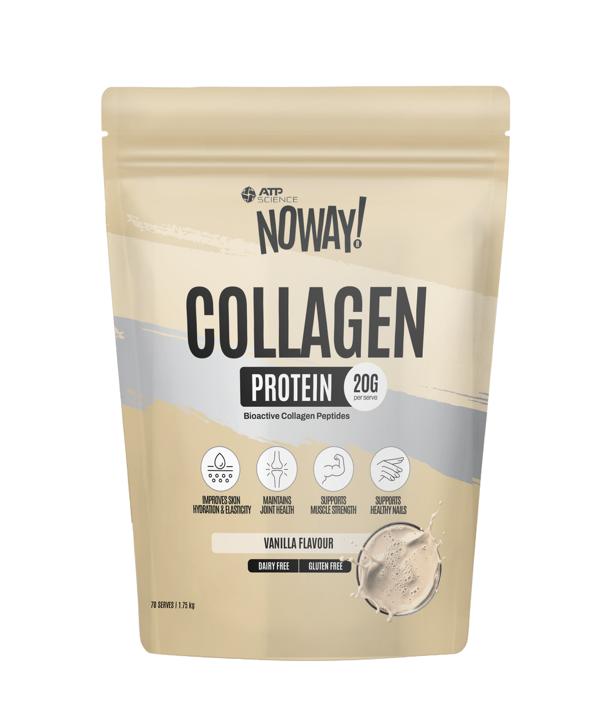 NOWAY!® Collagen Protein 1.75kg Pouch - Vanilla