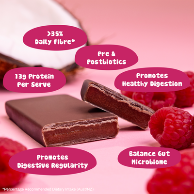 GOODGUT™ Gut Support Bar Box of 12 - Raspberry