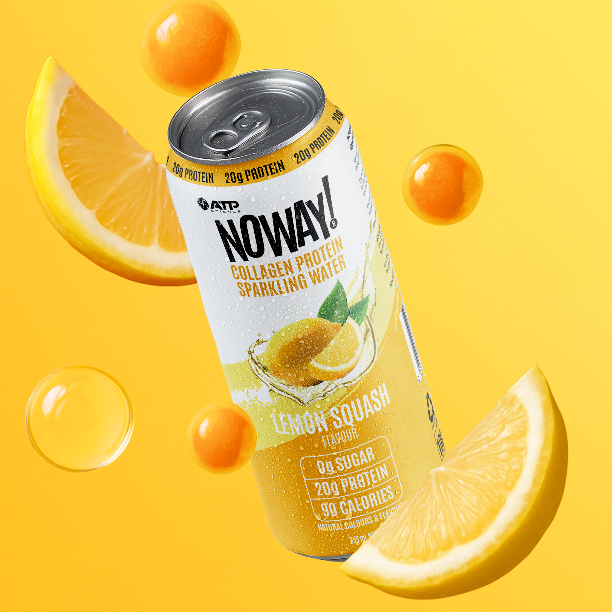 NOWAY!® Collagen Protein Sparkling Water - Lemon Squash